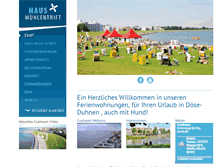 Tablet Screenshot of haus-muehlentrift.de